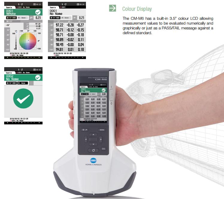 CM-M6便攜式多角度分光測色計