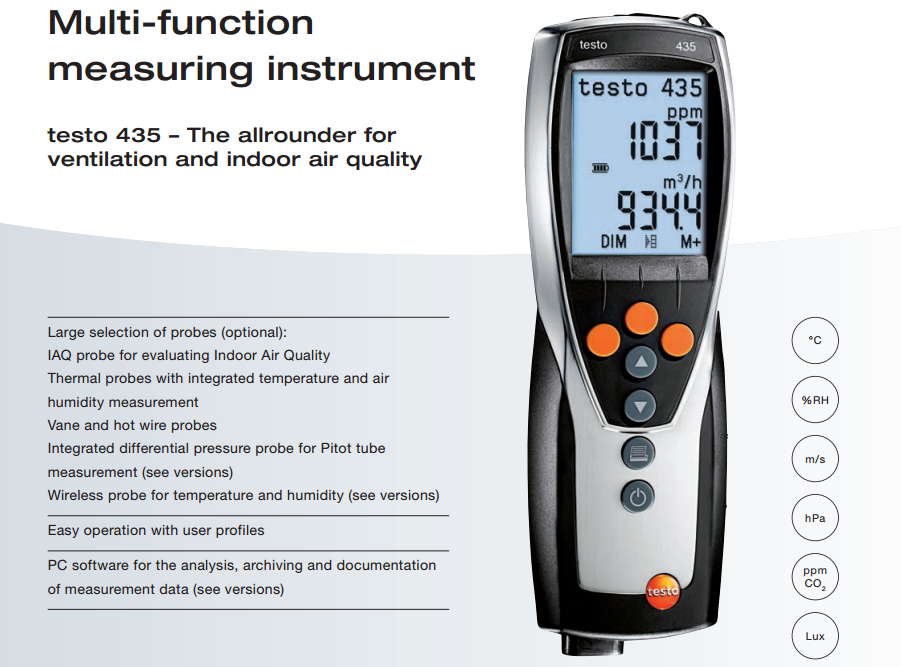 testo 435-1多功能測(cè)量?jī)x