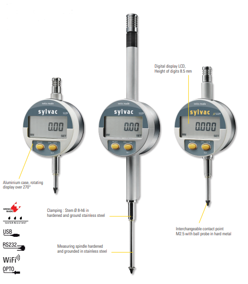 瑞士SYLVAC S229系列數(shù)顯式千分表
