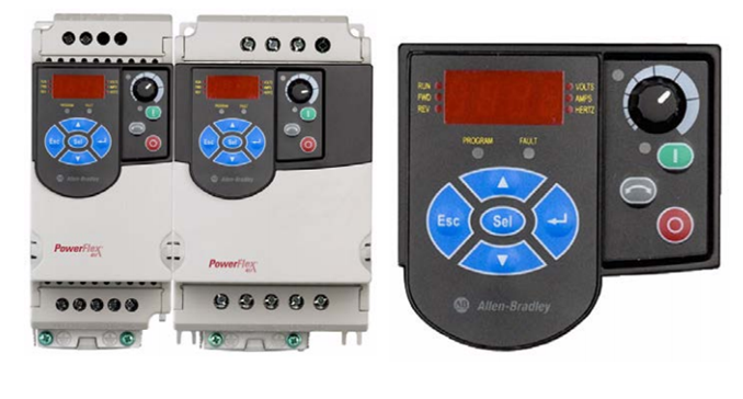 集成的面板提供本地電位計和控制鍵操作