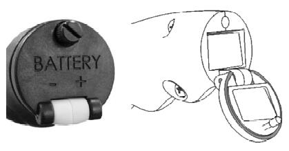 電池蓋和電池盒視圖