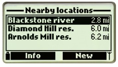 顯示當(dāng)前和預(yù)定義位置之間的距離