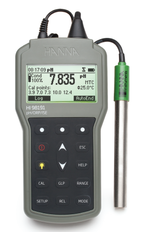 哈納HI98191便攜式pH / ORP / ISE/溫度測定儀