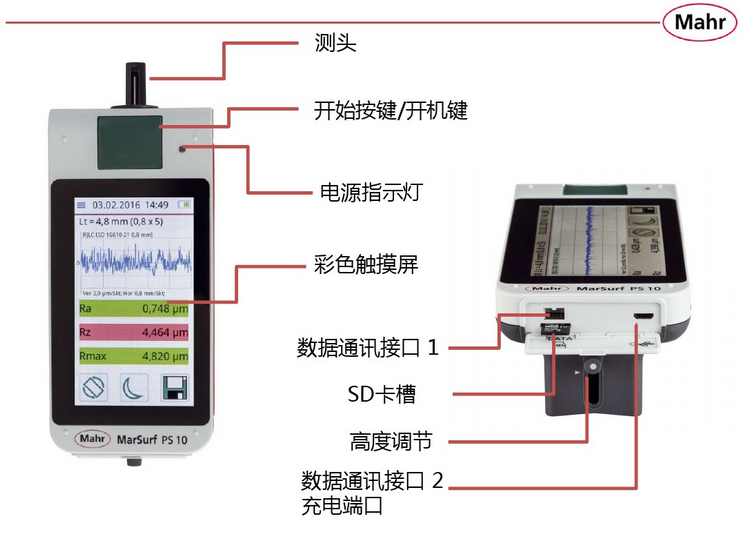 Mahr入門級表面粗糙度儀 MarSurf PS10